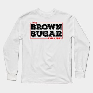 Brown Sugar Extra Fine Black Afro Queen Long Sleeve T-Shirt